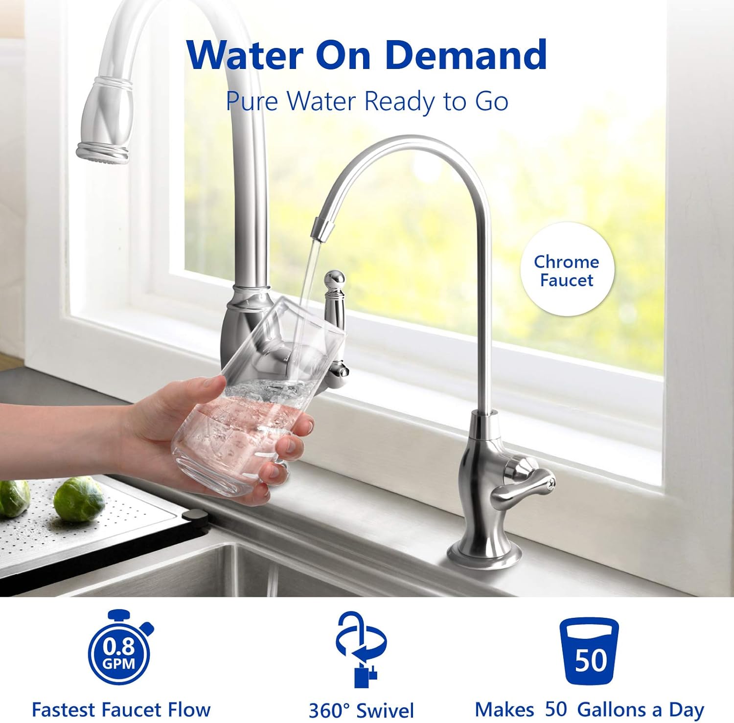Express Water RO5DX Reverse Osmosis Filtration NSF Certified 5 Stage RO System with Faucet and Tank – Under Sink Water Filter, 14 x 15 x 5: Home Improvement