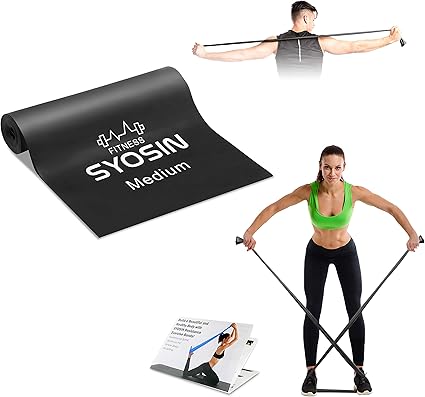 SYOSIN Bandas Elasticas Fitness Bandas de Ejercicio, con Anclas de ...