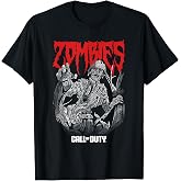 Call of Duty Zombies Red Text Video Game T-Shirt