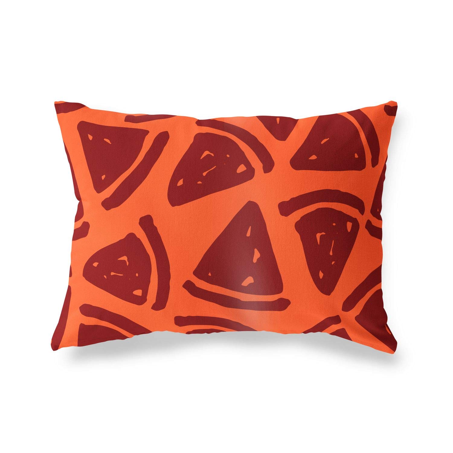 BonaMaison Decorative Cushion Cover, Orange Bordeux Throw Pillow Covers, Home Decorative Pillowcases for Livingroom, Sofa, Bedroom, Size: 45X60 Cm - Designed and Manufactured in Turkey