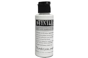 MASINO Badger Air-Brush SNR-201 Stynylrez Water Based Acrylic Polyurethane Surface Primer, 2-Ounce, White