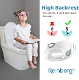 Rainberg Potty Training Seat for Kids with Backrest Handles Anti Slip Splash view 2