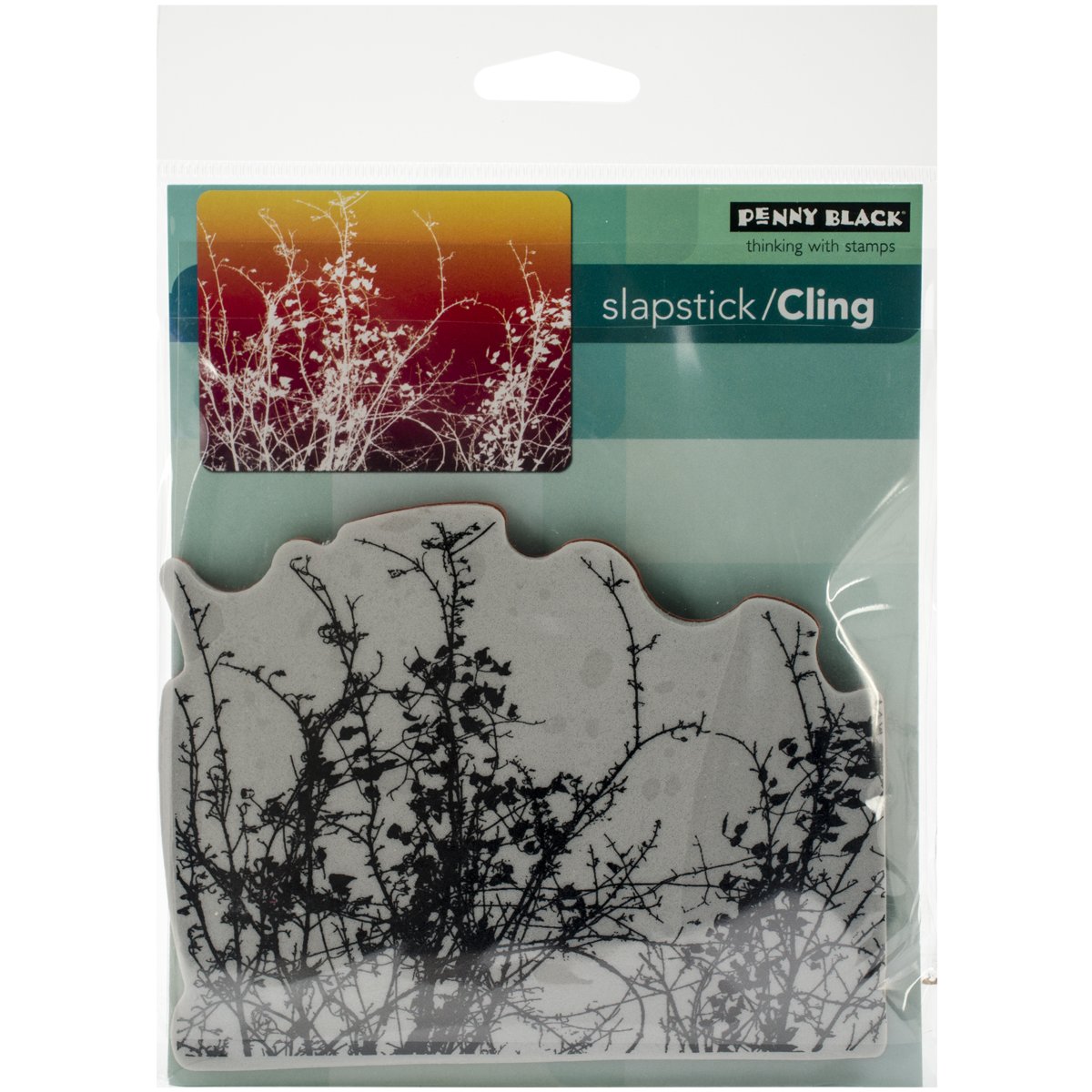 Penny Black Cling Rubber Stamp 5 x 7.5-inch Sheet-Etched Branches