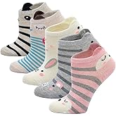 Artfasion Kids Cotton Ankle Animal Socks - Cute Cartoon Crew Socks Soft Funny Childs Sock Breathable for Boys Girls