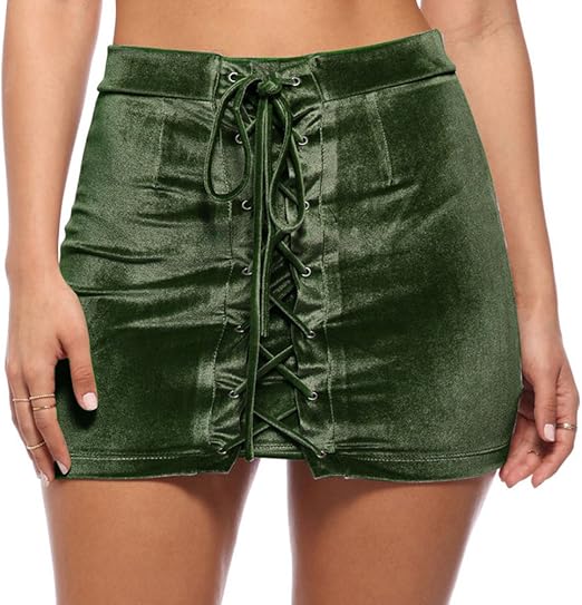 velvet bodycon skirt