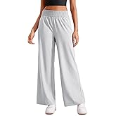 CRZ YOGA Lightweight Wide Leg Pants for Women 30" High Waisted Casual Lounge Travel Work Sweatpants Loose Fit Summer