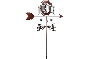 SWEN Products Ohio State Buckeyes Weathervane (Garden Stake Included)