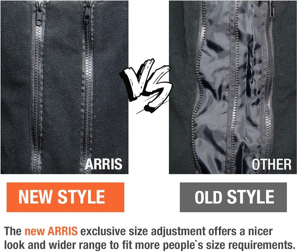ARRIS Heated Vest for Men Women Size Adjustable 7.4V 7500MAH Battery Electric Warm Fleece Gilet for Outdoor Hiking Camping Hunting - Image 4