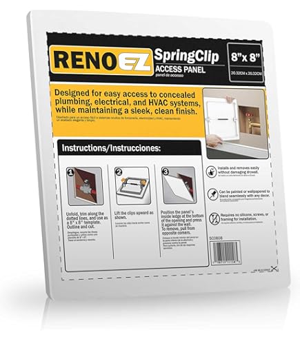 Fluidmaster AP-0808 Click Fit Access Panel for Plumbing, Wiring