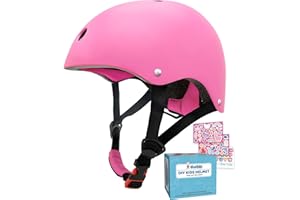 Simply Kids Bike Helmet with DIY Stickers, CPSC & CE Certified - Toddler Helmet for Skateboard Roller-Skating Bicycle Scooter