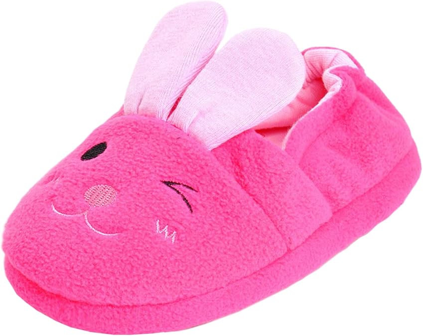 Bunny Slippers for Toddler Girls Warm Soft AntiSlip
