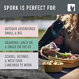 Light My Fire Spork Original 2-Pack 3-in-1 Camping Utensils Orange/Black view 4