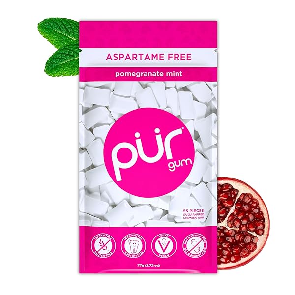 PUR GUM | ASPARTAME FREE CHEWING GUM |...