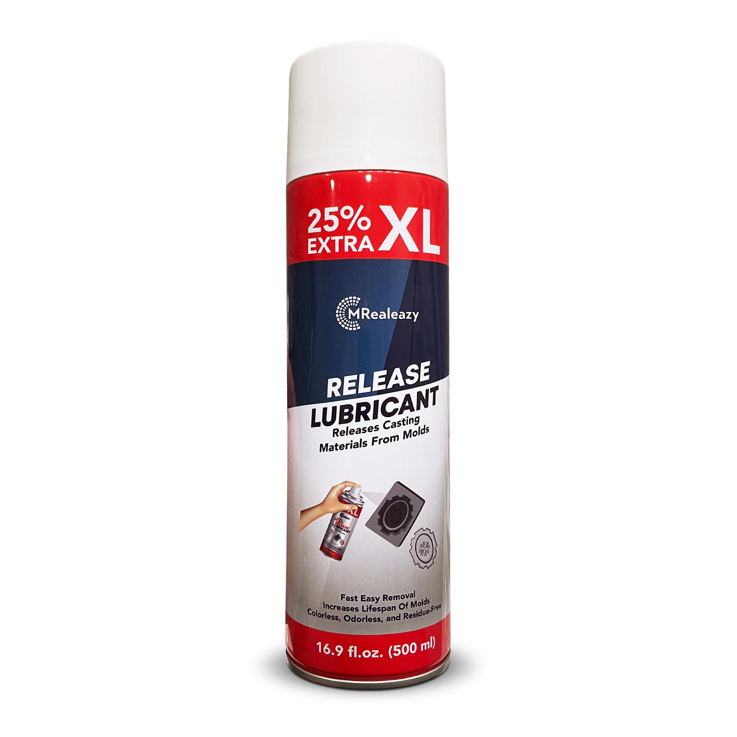 Silicone Mold Release Spray (Silicone-Based) (16.9 floz/500ml) - Resin & Epoxy Release Agent for Smooth Mold Removal with Ease, Universal Use on Almost All Molds