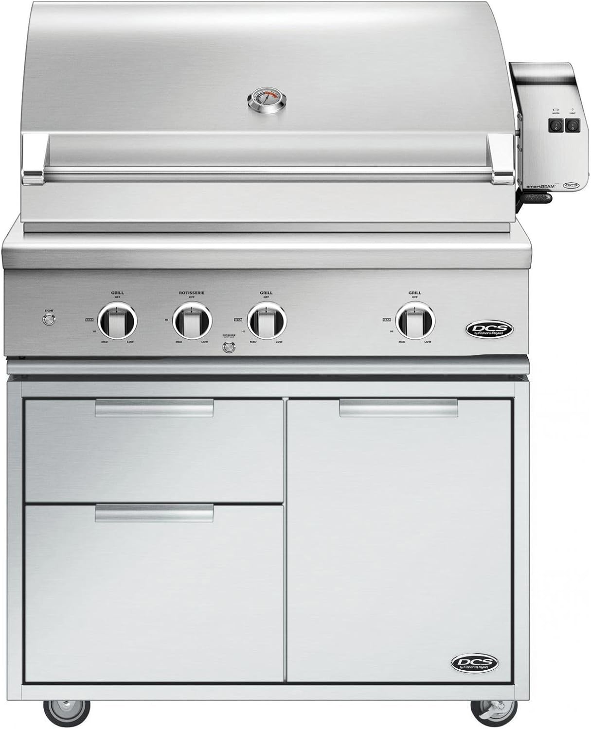 Review DCS Evolution Freestanding Gas Grill with Rotisserie (BE136RCL