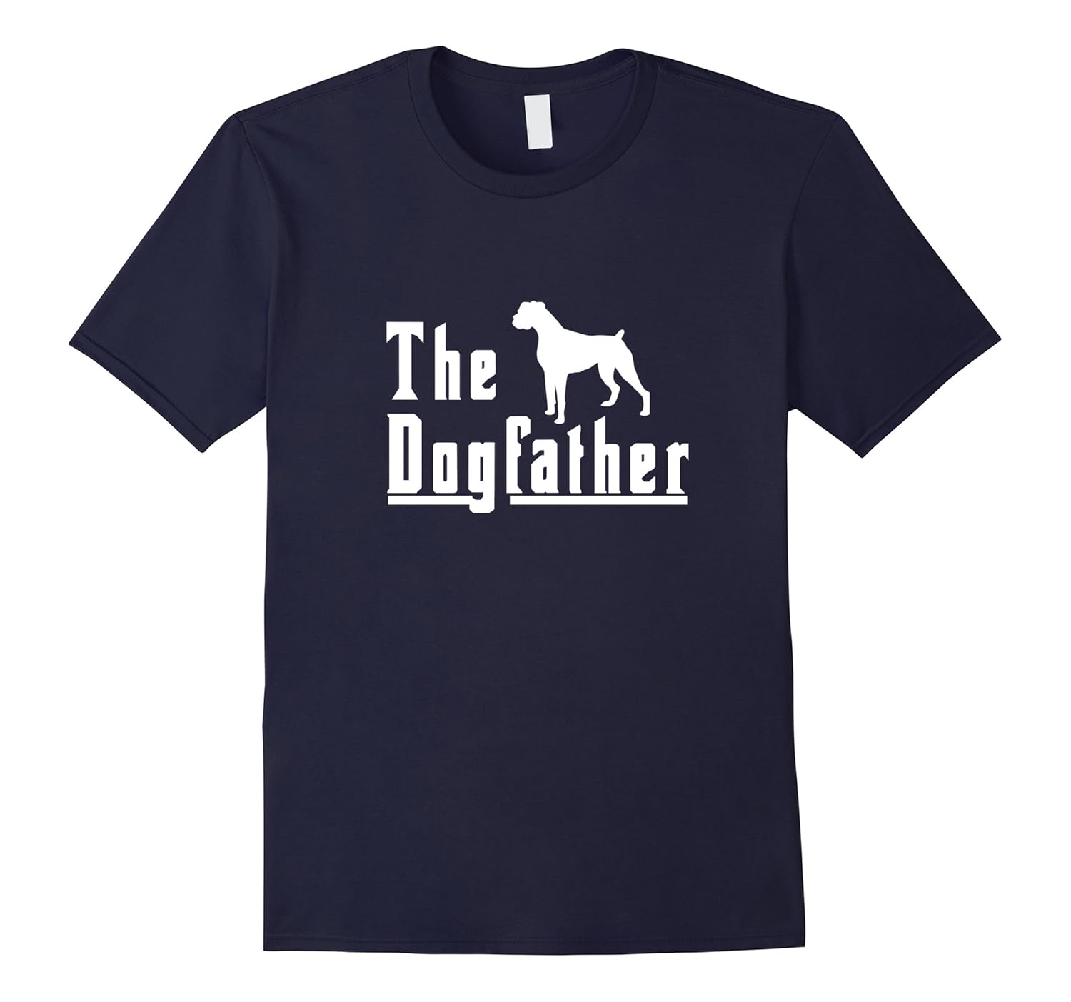 Mens the dogfather - boxer dog t shirt christmas gift