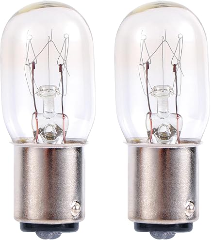 5-Pack 15W 220V Light Bulbs For Singer Home Sewing Machines - Push-In BA15D Type - View #2