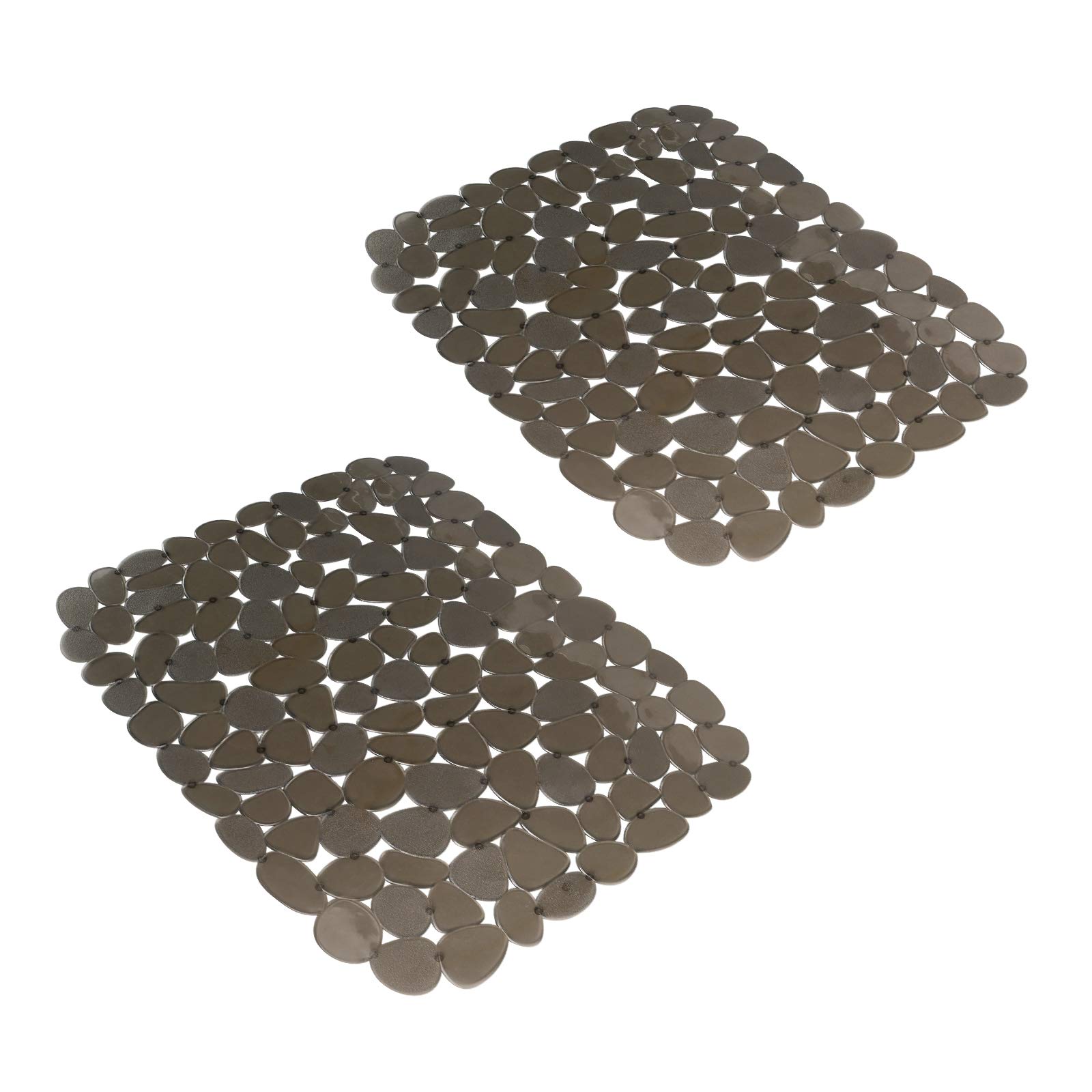 Photo 1 of **only one***Yiter Sink Mat, 1Pcs Adjustable PVC Pebble Sink Protector for Stainless Steel or Porcelain Sink, Dish Drying Mat for Bathroom Kitchen Sink Countertop, 15.8 x 12 inch (2, Brown)