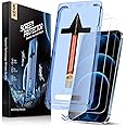MAGIC JOHN 2 Pack for iPhone 12 Pro Max 6.7 inch Tempered Glass Screen Protector, Auto Dust-Elimination Installation, Bubble Free, HD Clear, Easy Installation
