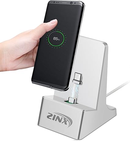 Amazon Co Jp Typec Usbc マグネット式 ケーブル 通信 充電スタンド シルバースタンドセット 家電 カメラ