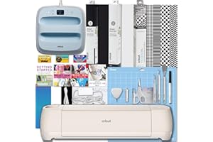 Cricut Explore 4 and Easy Press 3 Machine Combo Bundle - Craft Cutting Machine with Heat Press Machine (9 in x 9 in) and Iron-on Materials for DIY T-shirts, Tote Bags and Hoodies, Sublimation Projects