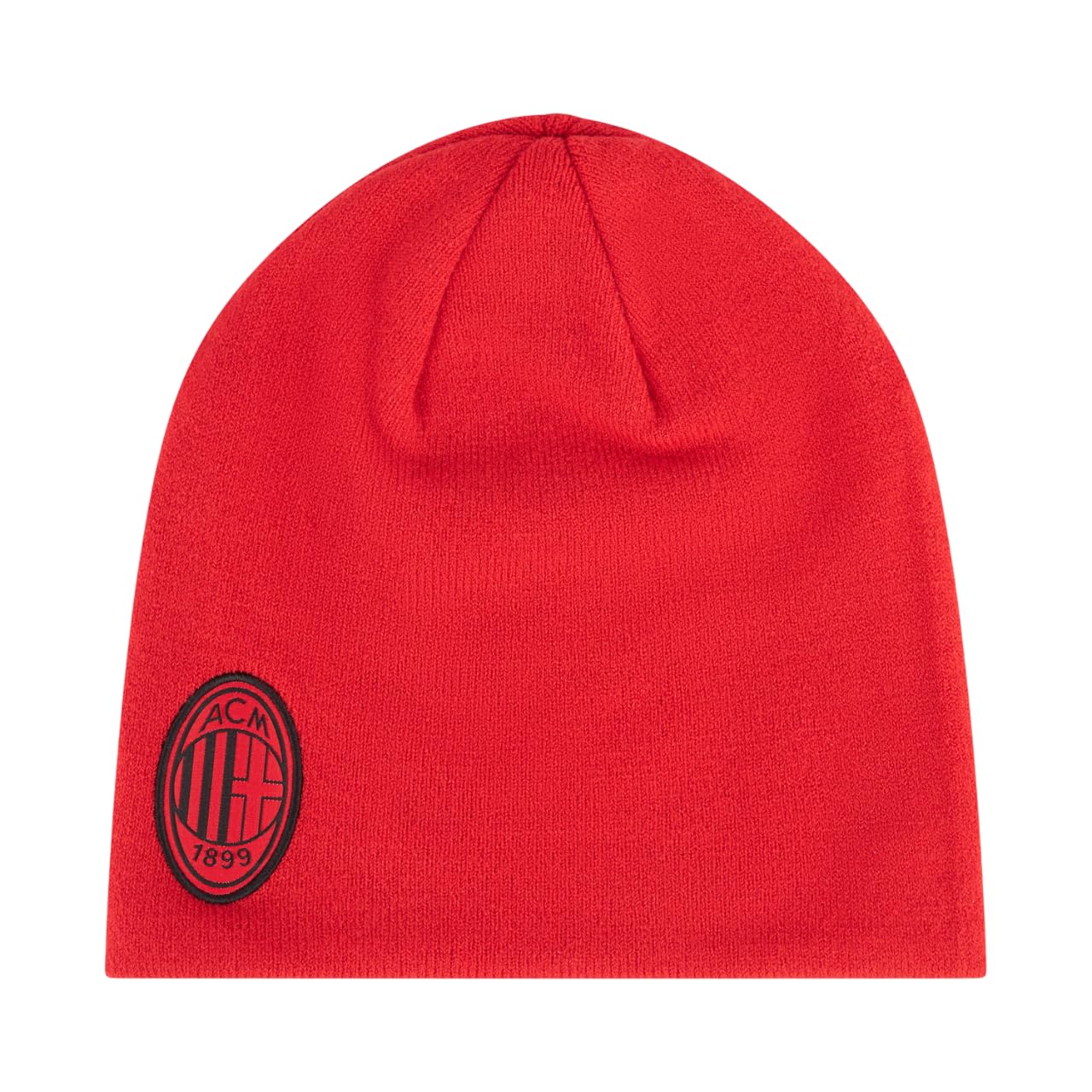 AC Milan Winter Beanie Hat with Official Logo, Men or Women, Unisex Red
