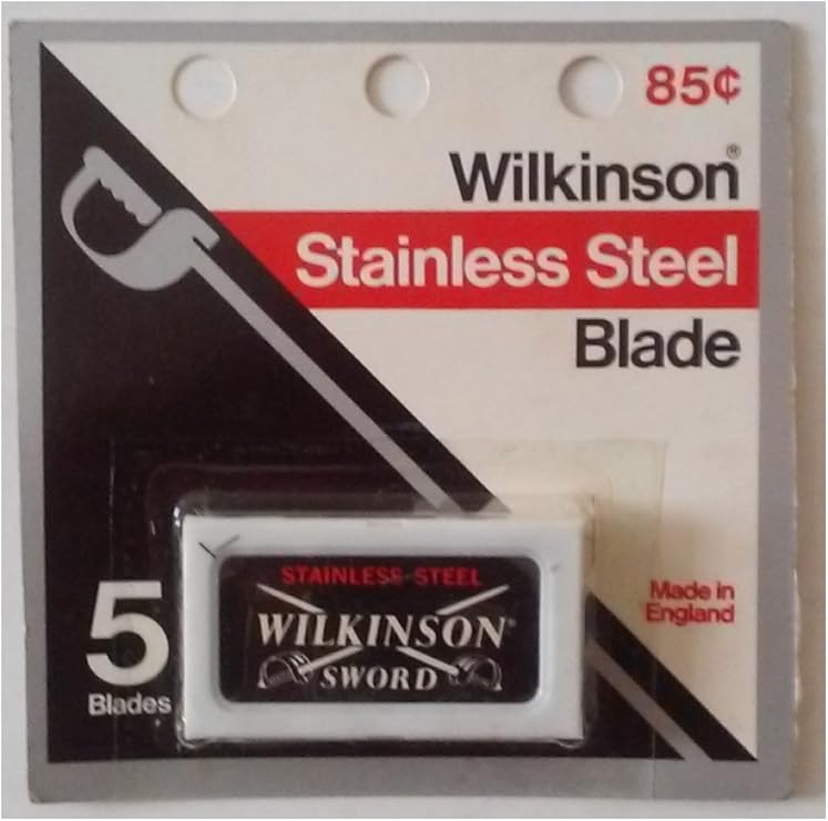 Amazon Com Wilkinson Sword Stainless Steel Blade 5 Blades Made In England Health Personal Care