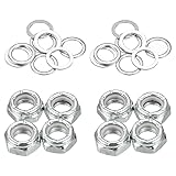 PATIKIL Skateboard Lock Nuts Set, 2 Set 5/16