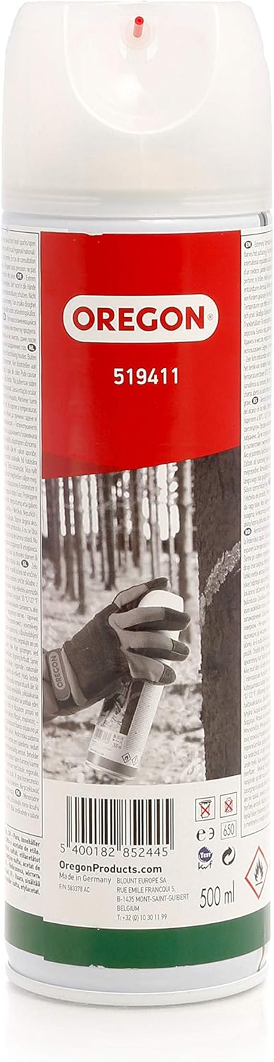 Oregon 519411 500 ml Temporary UV Resistant Forestry Marker Paint - Green Fluo, 500 ml (Pack of 1)