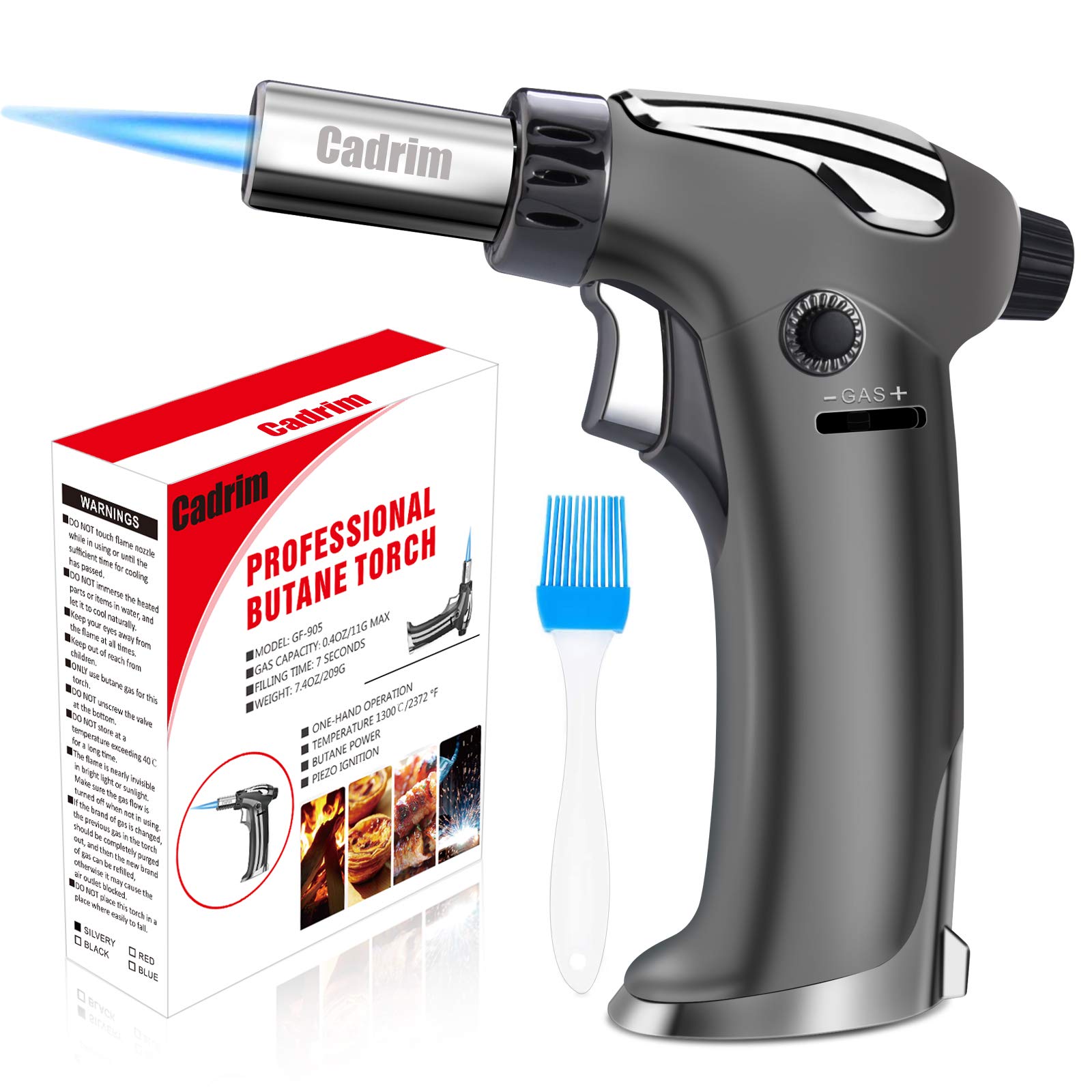 Buy Cadrim Kitchen Blow Torch 1300°C Butane Culinary Torch Lighter