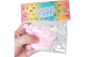 FAUKAIT 1pcs taba Squeeze Cat Paw Squeeze Toys, Cat Paw Squishy, Cute Kawaii fufu Squishies,Sticky Squishy Cat Paw Fur Ball,Jelly Kitty Paw Squishy Funny Fidget Toys Novelty Things Suitable for Adults Kids