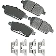 Akebono ACT1161 Proact Ultra Premium Ceramic Disc Brake Pad kit, GREY