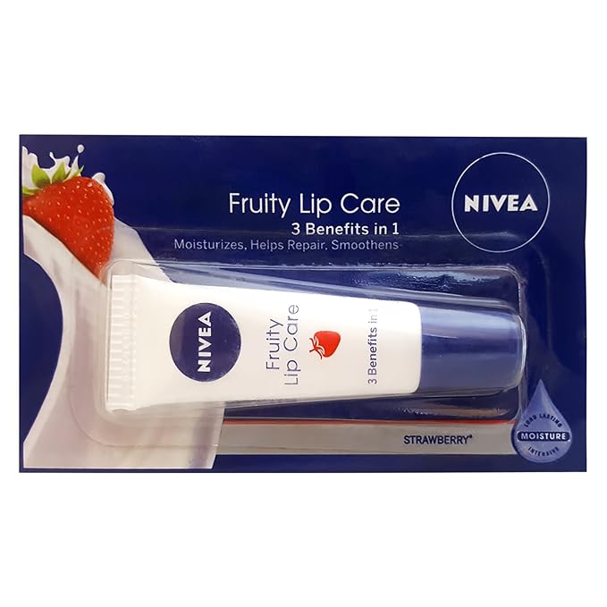 nivea fruity lip balm 10 gm