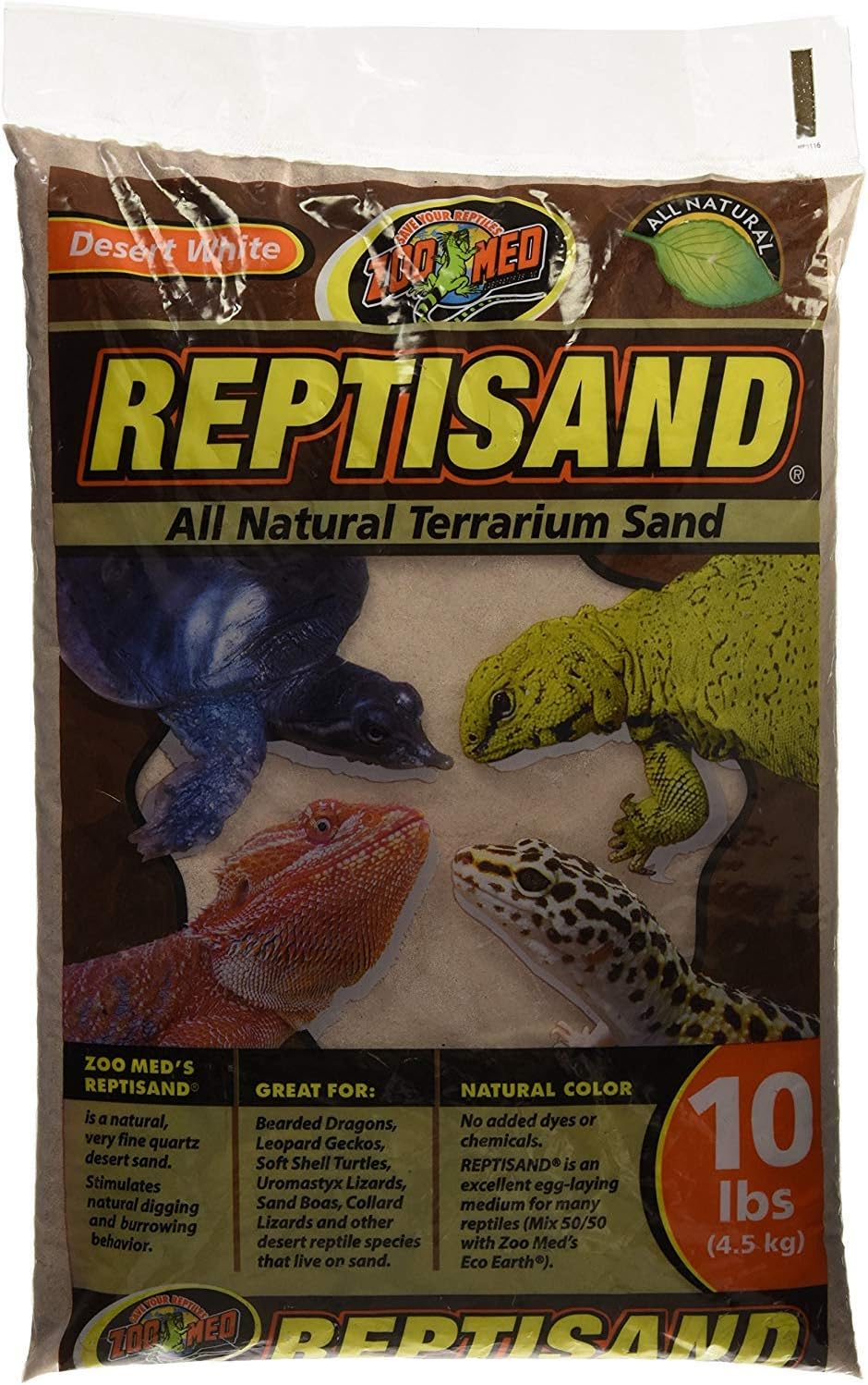 Zoo Med (2 Pack) Repti Sand Desert White All Natural 10 lbs Pet Supplies