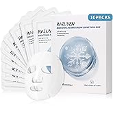 RAZUYEN10 Packs Beauty Sheet Mask, Face Masks Skincare - Brightening, Anti Aging and Soothing, With Rosa water, Vitamin C and