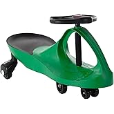 Wiggle Car - Ride on Toy for Ages 3 and Up - Toddler Ride on Toys with no Batteries, Gears, or Pedals Just Twist, Wiggle, and Go by Lil’ Rider (Green)