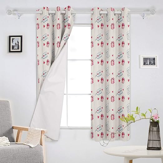 Amazon Com T H Xhome Blackout Curtains 72 Inches Long Curtain