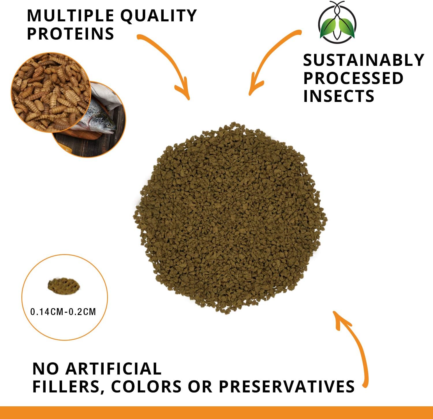 Fluval Bug Bites Goldfish Granule Fish Food 45g, No Color, 45 g (Pack of 1) - Image 3