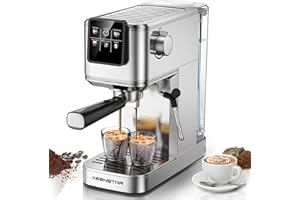 KEENSTAR Espresso Machine 20Bar, Hot & Iced Coffee Machine with Rapid Cold Brew, Espresso Maker with Steam Wand, Touch Screen with 37oz Water Tank for Latte, Cappuccino, Gift for Coffee Lover