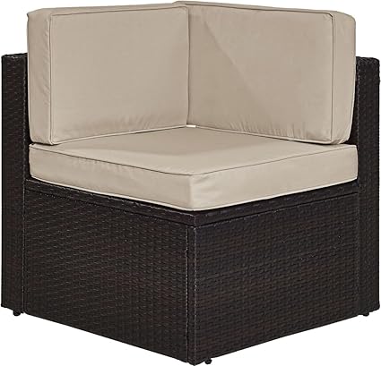Amazon.com : Crosley Furniture Palm Harbor Outdoor Wicker Corner ...