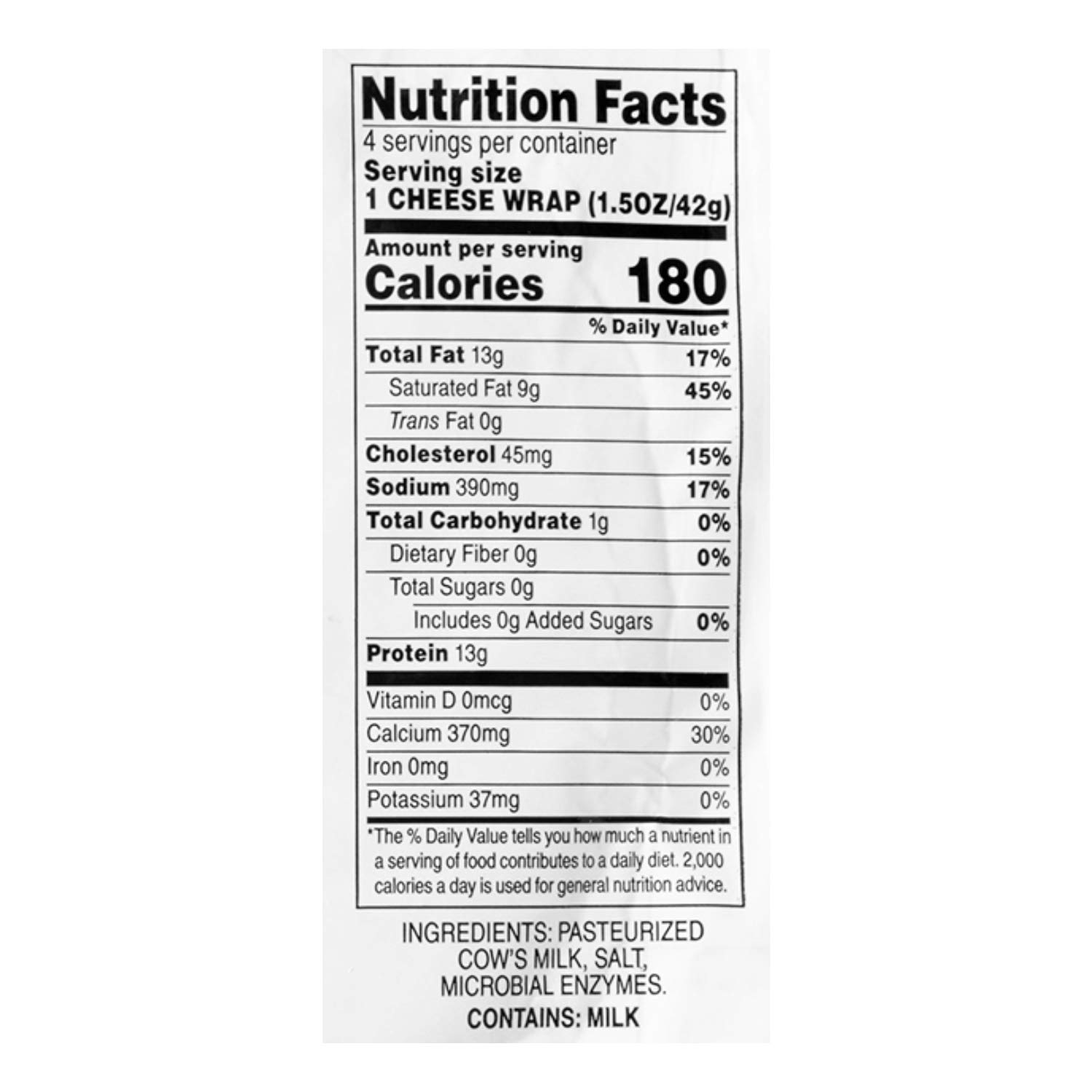 Folios All natural 100 Parmesan Cheese Wraps, 6 oz Buy Online in