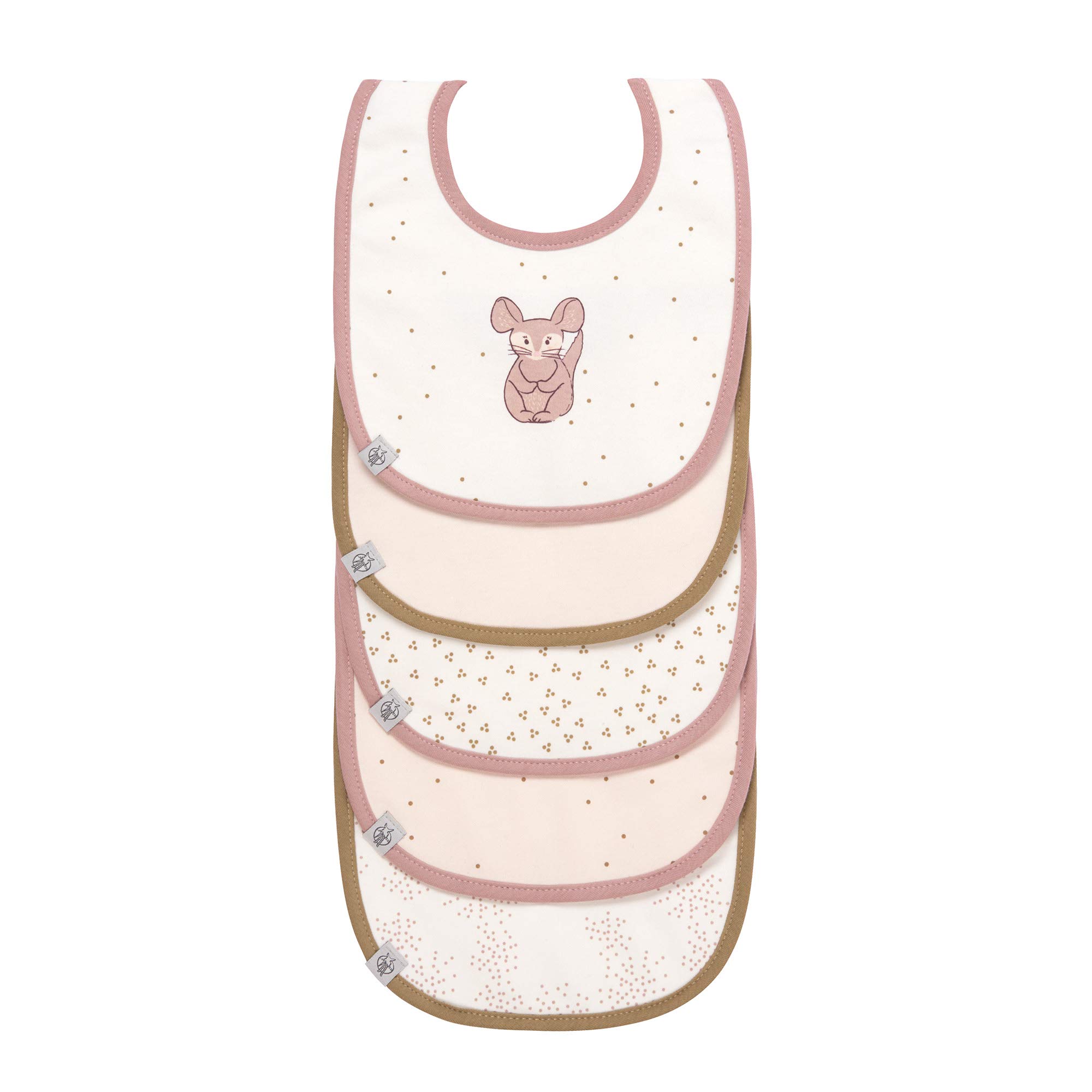 LÄSSIG Baby Value Pack Bib 5 pcs assorted About Friends Chinchilla