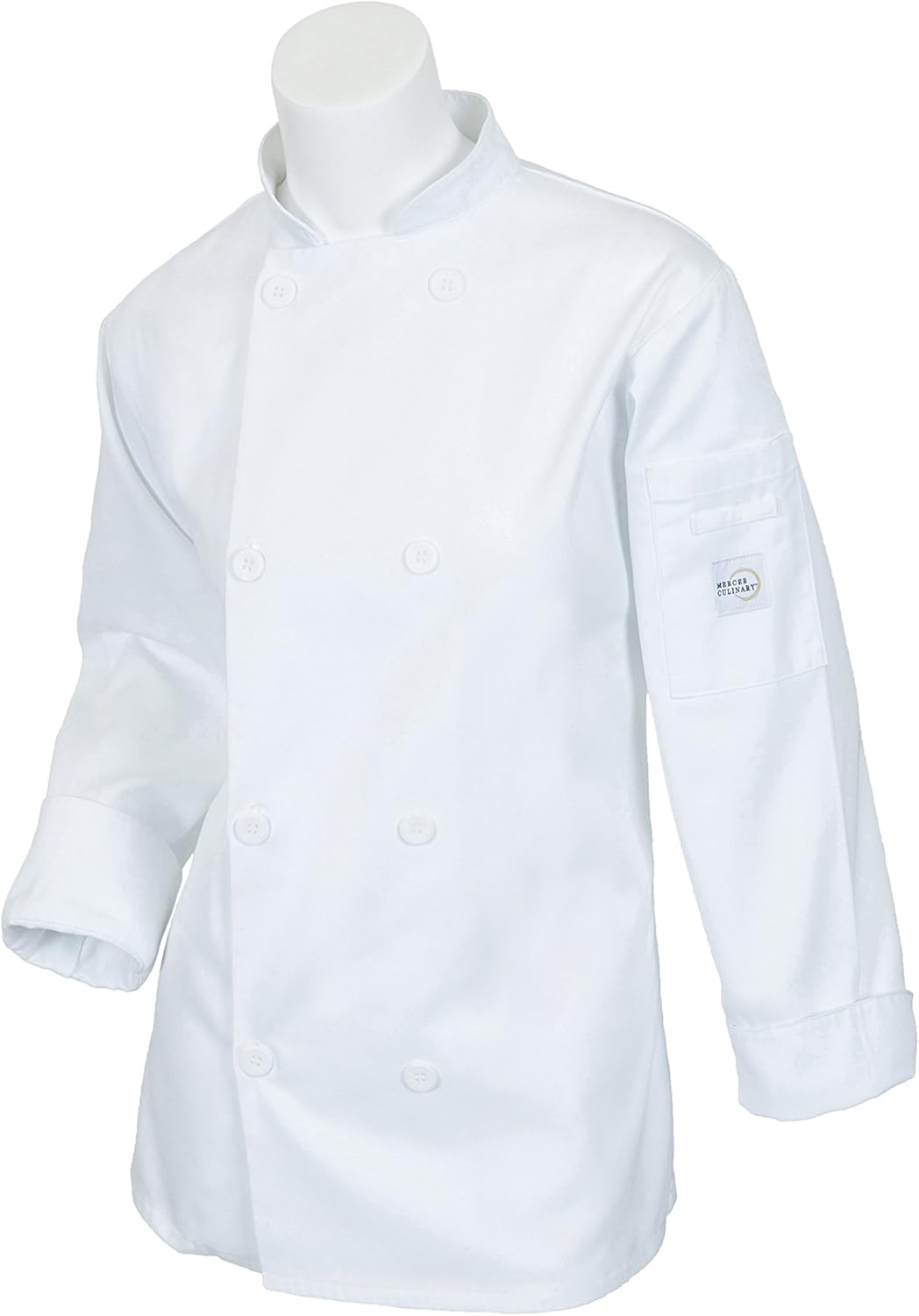Mercer Culinary M60020WHL Millennia Women's Cook Jacket with Traditional Buttons, Large, White: Kitchen & Dining
