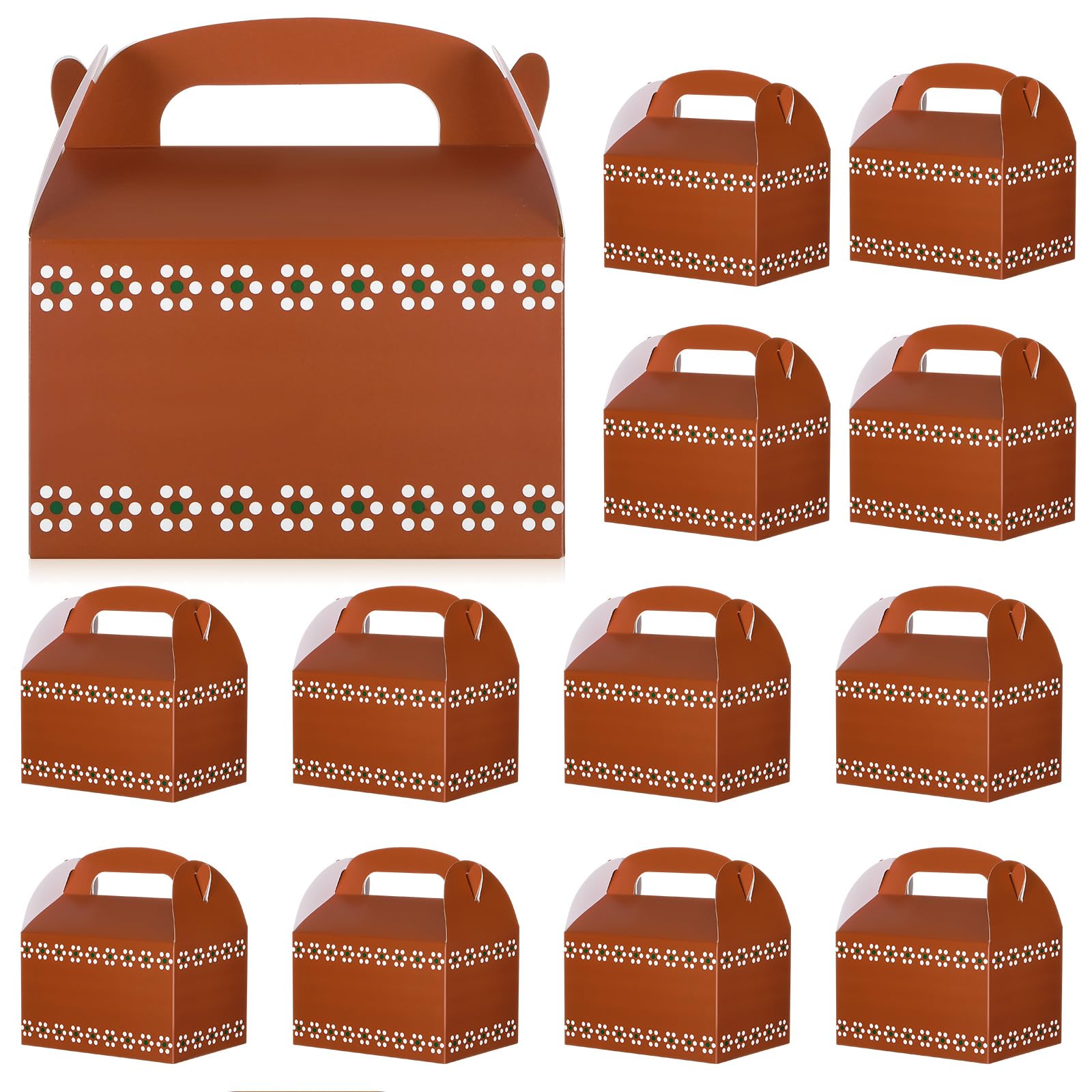 Photo 1 of Honoson 24 Pcs Mexican Party Favor Boxes Terracotta Candy Boxes with Traditional Designs Cinco De Mayo Wedding Favor Decorations for Themed Parties (De Barro)