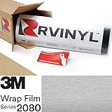 3M 2080 BR120 Brushed Aluminum 5ft x 1ft W/Application Card Vinyl Vehicle Car Wrap Film Sheet Roll