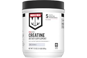 Muscle Milk Pro Series Creatine Powder Supplement, Unflavored, 1.1 Pound, 100 Servings, 5g Creatine Monohydrate, NSF Certified for Sport, Packaging May Vary