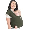 KeaBabies Baby Wraps Carrier - All in 1 Original Baby Sling Carrier, Easy to Wear, Hands Free Baby Carrier Newborn to Toddler, Breathable, Lightweight Infant Baby Carrier Wrap (Forest)