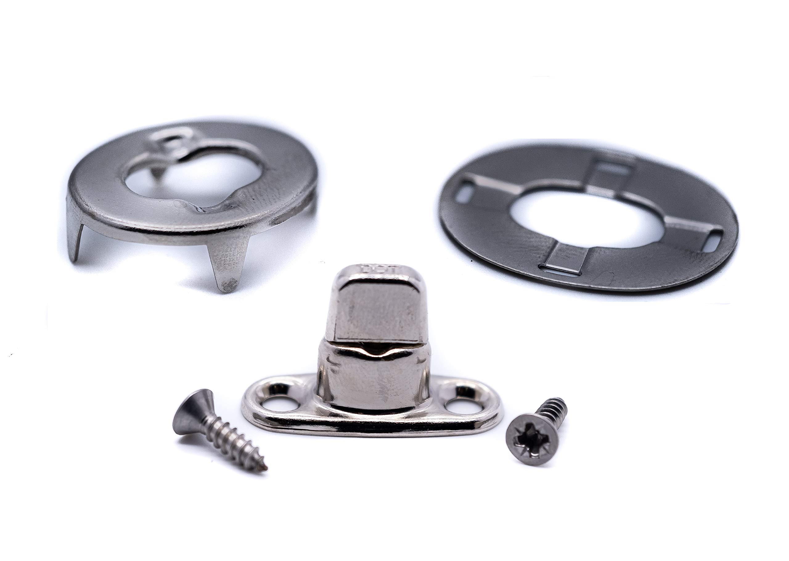 10 x Turnbutton fastener 8mm kit GENUINE DOT BRAND Eyelet, bases, screws for boat canopy canvas cover twist lock fastener gazebo tarpaulin
