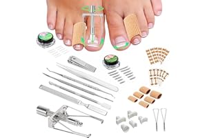 Suweiyuanshiyi Ingrown Toenail Removal Kit,Ingrown Toenail Corrector Tools Come with Toenail Braces,Ingrown Toenail Treatment