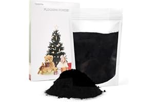 YIAXOYIA 100g Flocking Powder, Velvet Fibers for Christmas Tree Crafts/Taba Squishy/Nails Art/Doll Decorations/DIY Scenery (Black)